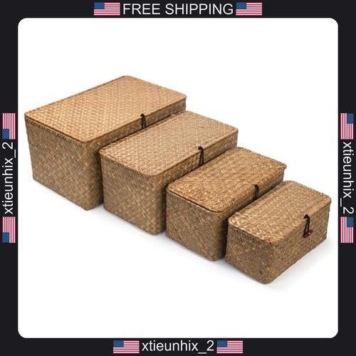 Wicker storage baskets set - baskets,