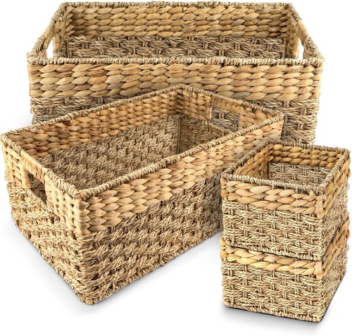 Basket set seagrass - set, of